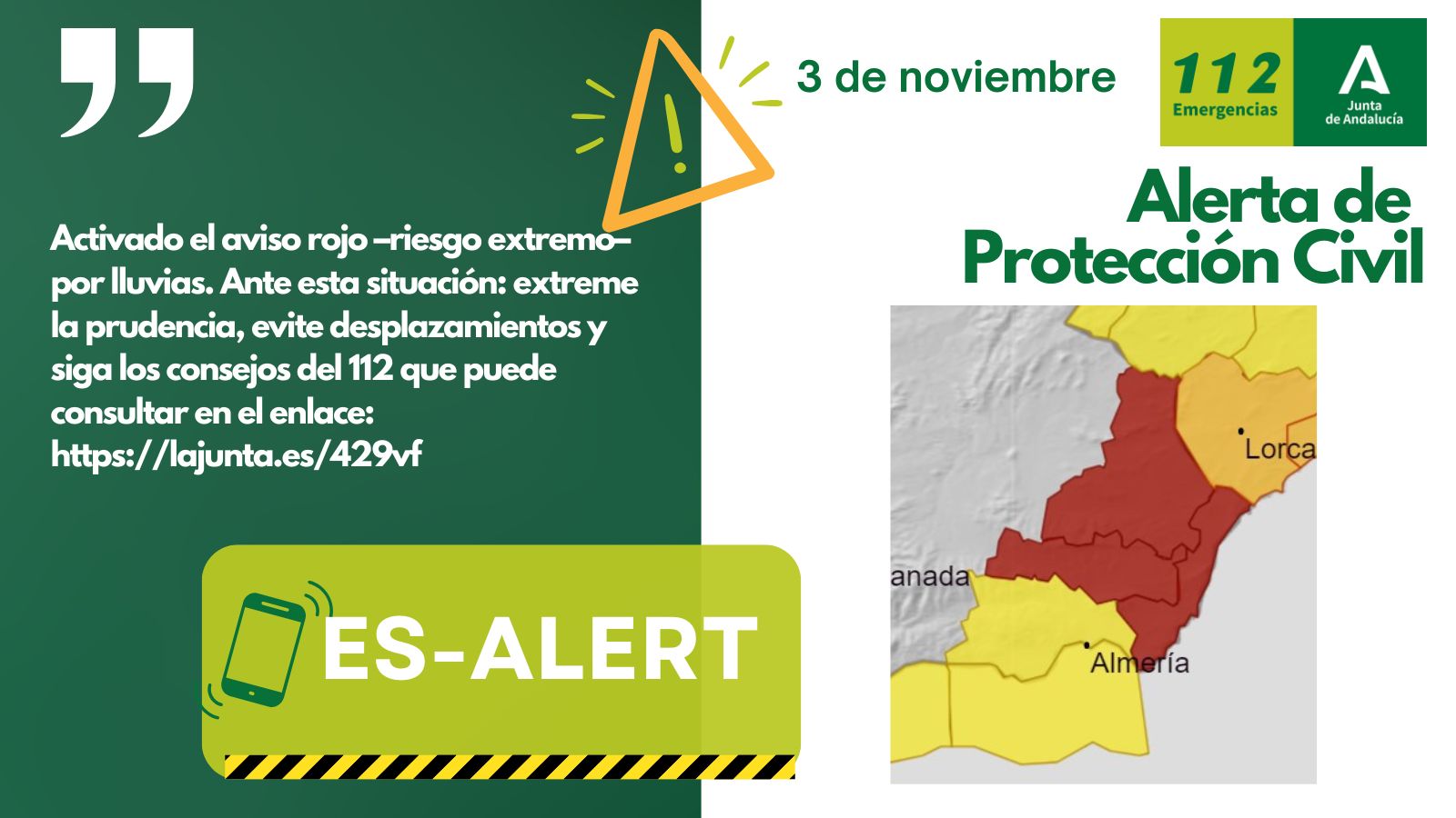 Infografía zonas de envío EsAlert. 
